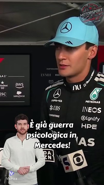 Russell provoca Antonelli: "Il Mondiale può perderlo solo lui!" 🤔🏎️ #russell #kimiantonelli #F1