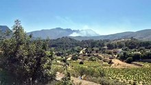 Incendi a la partida de Pinos, a Benissa