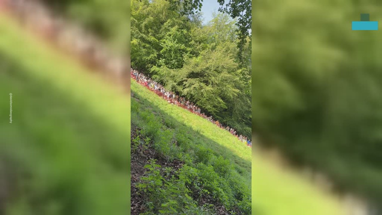 Daredevils Tumble Down Steep Hill at Cheese Rolling Event 2026