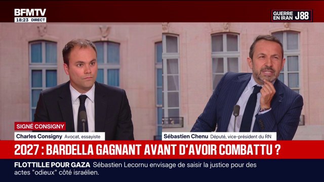 SIGNÉ CONSIGNY - Présidentielle 2027: Personne en politique n'est jamais gagnant avant d'avoir combattu , déclare Charles Consigny