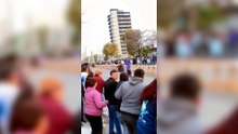 Descontrol en Avellaneda por el sándwich de matambre a la pizza gigante