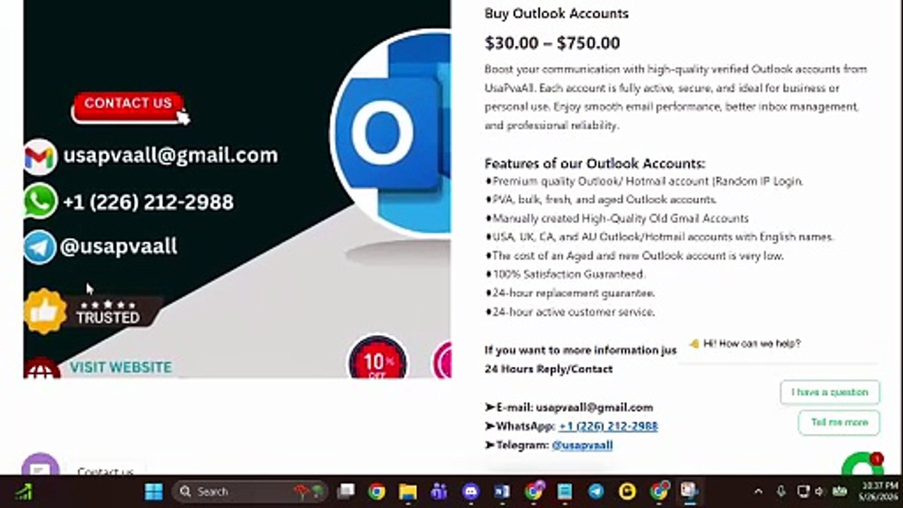Best Platforms to Purchase Outlook Accounts Instantly