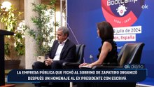 La empresa pública que fichó al sobrino de Zapatero organizó después un homenaje al ex presidente con Escrivá