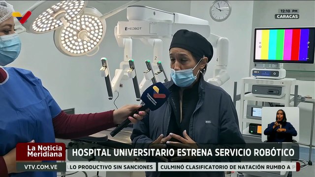 Sistema robótico revoluciona las intervenciones médicas en el Hospital Universitario de Caracas