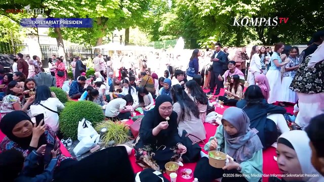 Momen Hangat Iduladha di Prancis: Makan Bersama hingga Presiden Prabowo Ikut Nyanyi Bersama