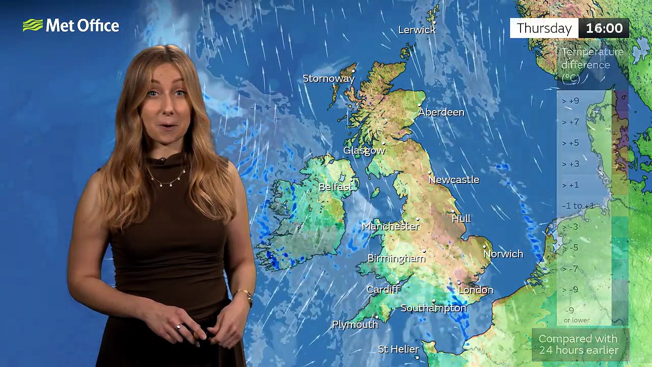 Met Office Thursday morning weather forecast 28/05/2026