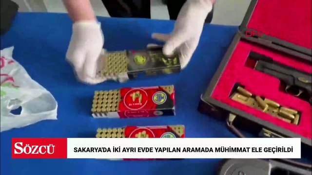 Sakarya'da iki ayrı evde yapılan aramada tabancalar, tüfek ve mühimmat ele geçirildi