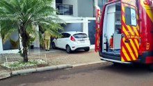 Mulher cai de escada em sobrado e mobiliza socorristas no Bairro Parque Verde, em Cascavel