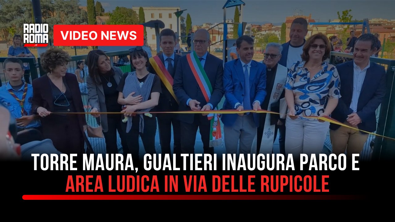 Torre Maura, Gualtieri inaugura parco e area ludica in via delle Rupicole