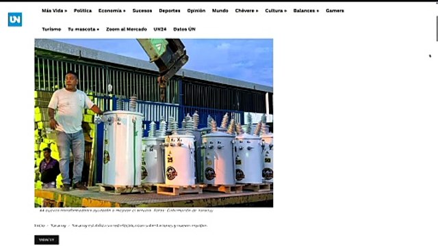 Estabilizan red eléctrica con instalación de 40 transformadores y nuevos equipos en Yaracuy