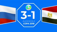 Áudiogols | Rússia 3x1 Egito (Globo 2018)