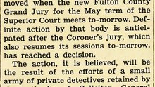 Sunday, May 4, 1913: Grand Jury to Take Up Phagan Case Tomorrow