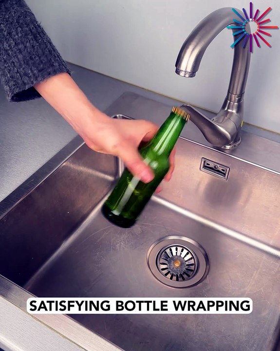 Seal paper in a glass bottle