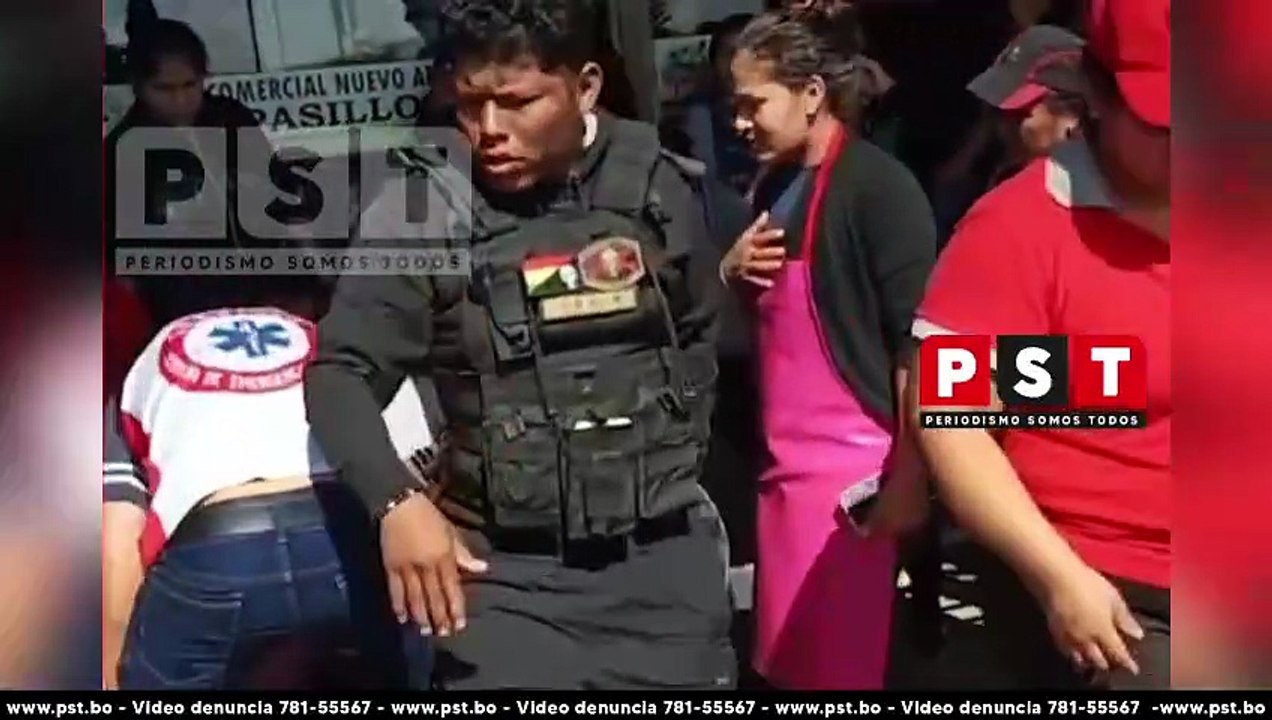 Un cobrador resulta herido, en el Mercado Abasto