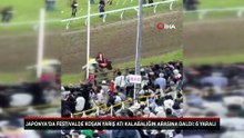 Japonya’da festivalde koşan yarış atı kalabalığın arasına daldı: 6 yaralı
