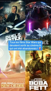 Tous les films Star Wars qui devaient sortir au cinéma & ont été annulés ! #starwars #themandalorian