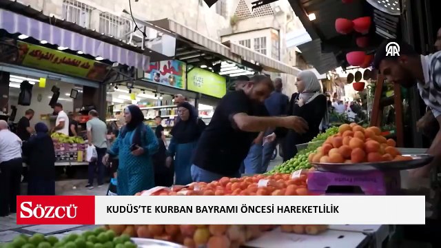 Kudüs’te Kurban Bayramı öncesi hareketlilik