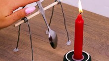 Automatic candle extinguisher with a spoon! 🕯️