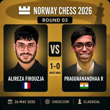 Firouzja Crushes India’s No.1 Praggnanandhaa in Norway Chess 2026 🔥 #norwaychess #firouzja #praggnanandhaa #chess #chessnetx
