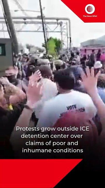 Protests grow outside ICE detention center