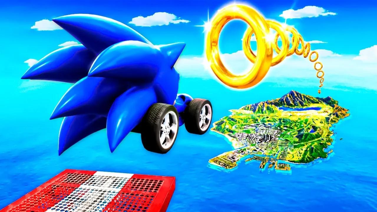 On fait sauter toutes les voitures SONIC dans GTA 5 ! (mod du film Sonic)