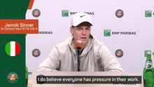 Sinner embracing Roland Garros pressure