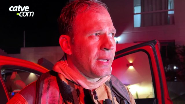 Tenente detalha combate a incêndio em apartamento no 12º andar em Cascavel
