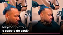 Neymar pintou cabelo de azul? Entenda a polêmica envolvendo o craque