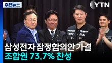 삼성전자 잠정합의안 가결...조합원 73.7% 찬성 / YTN