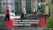 Hormat Warga Prancis! Saat Iring-iringan Presiden Prabowo Lewat