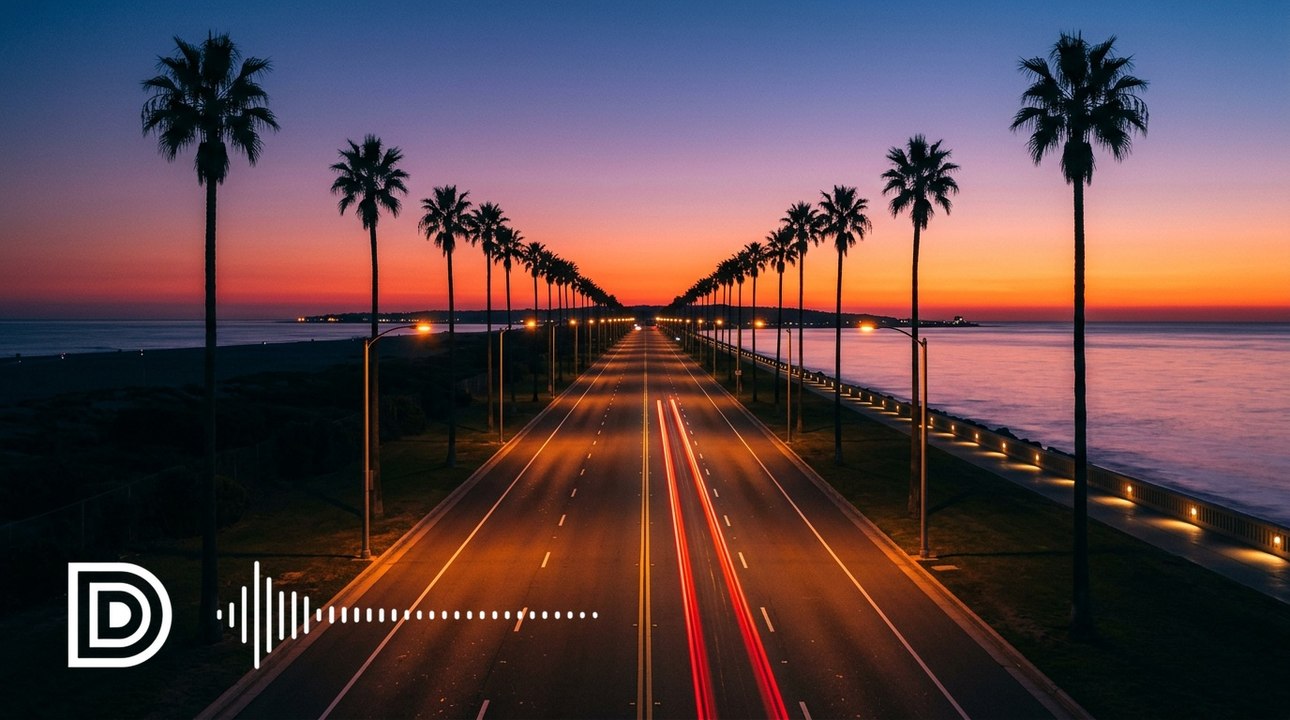Malibu Grid - Pacific Night Drive - Synthwave Music