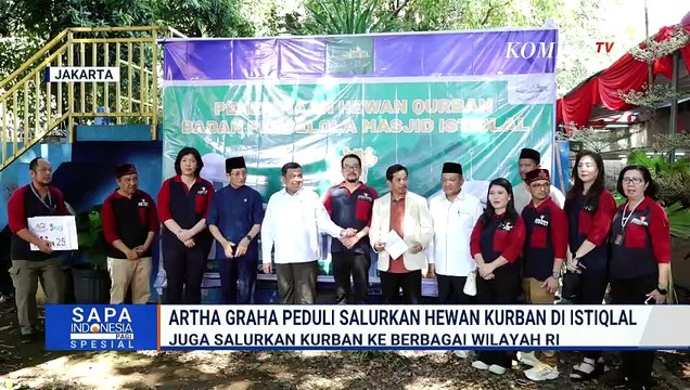 Artha Graha Peduli Salurkan Hewan Kurban ke Istiqlal, Diterima Menag Nasaruddin Umar
