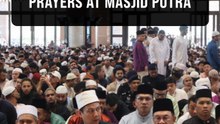 PM Anwar performs Aidiladha prayers with 10,000 congregants at Masjid Putra