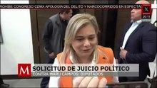 Diputados de Morena solicitan un juicio político contra Maru Campos | Elisa Alanís, 26 de mayo 2026