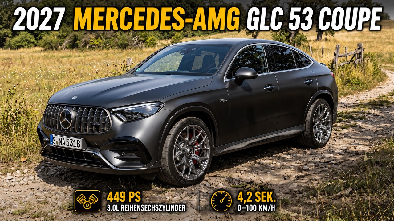 2027 Mercedes-AMG GLC 53 Coupe: AMG-SUV mit Charakter