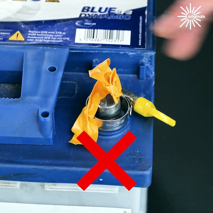 The perfect way to attach cables to batteries! 👏