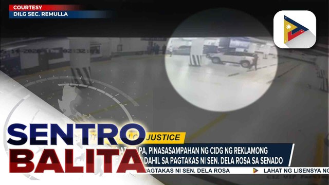 Sen. Padilla at iba pa, pinasasampahan ng PNP-CIDG ng reklamong ‘Obstruction of Justice’ sa DOJ dahil sa pagtakas ni Sen. Dela Rosa sa Senado