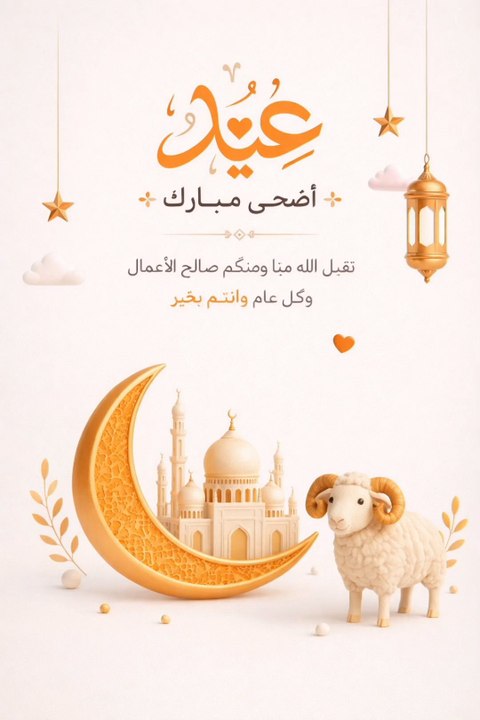 رسائل تهنئة عيد الاضحى المبارك للعائلة 2026