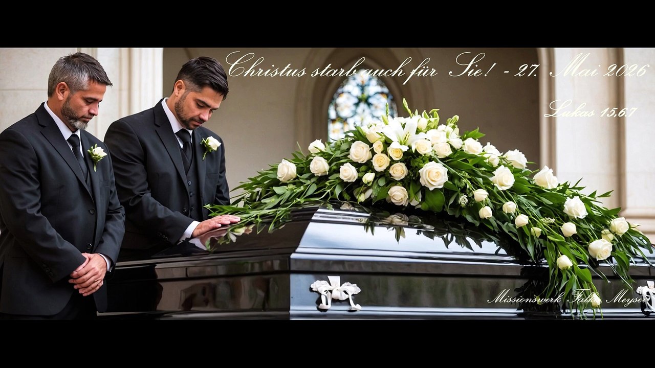 Christus starb auch für Sie! - 27. Mai 2026, Lukas 15,6.7