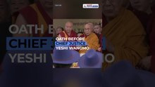 Dalai Lama Attends Penpa Tsering’s Swearing-In as Sikyong | #Shorts