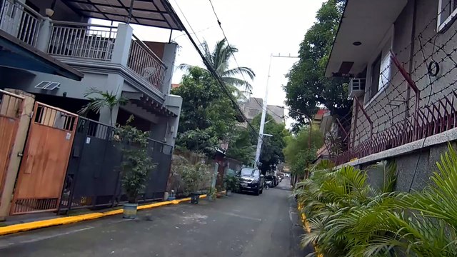 Grey Day on Ma. Luisa Street in Manila City in the Philippines