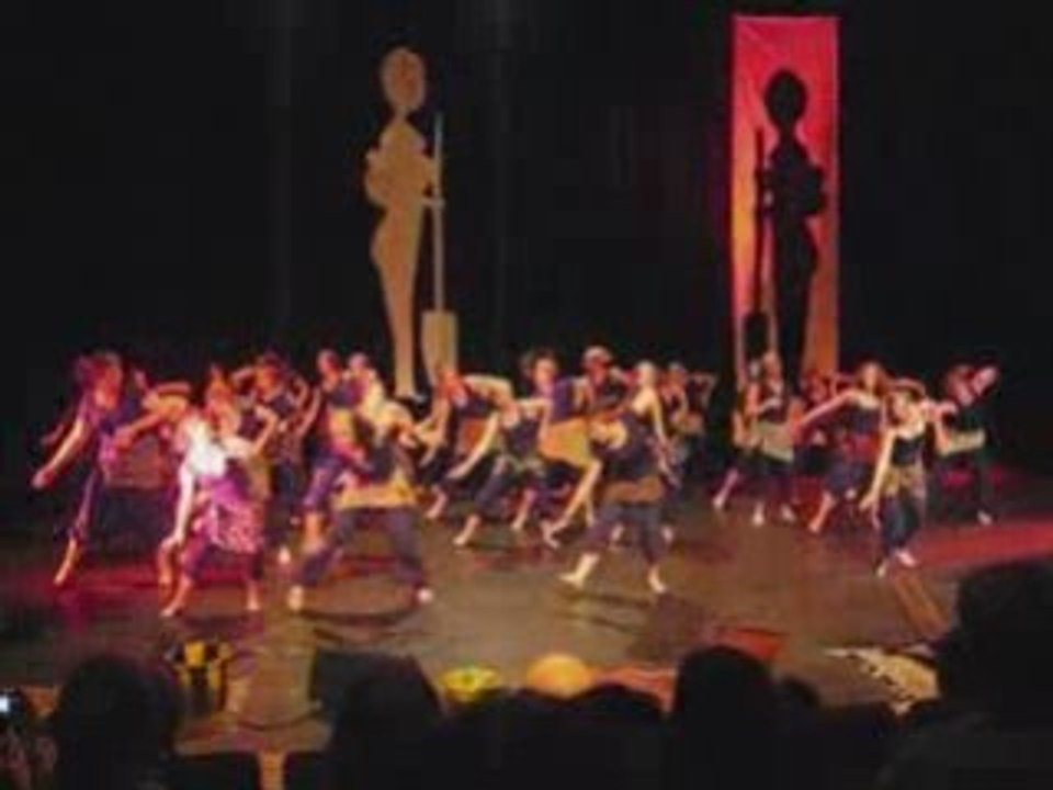 Spectacle de danse africaine de la marie