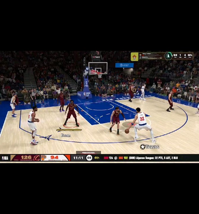 Claw Of NBA 2k26 game My career CLE vs NY