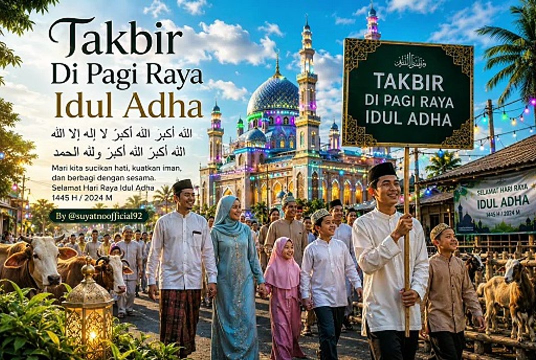 Mari Kita Mendengarkan Takbir Di Pagi Raya Idul Adha