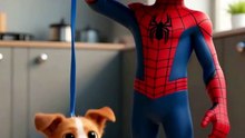 Spider-Man Walking His Pet #SpidermanAction, #HeroRescue, #EpicSave, #SuperheroMoments, #SpidermanShorts