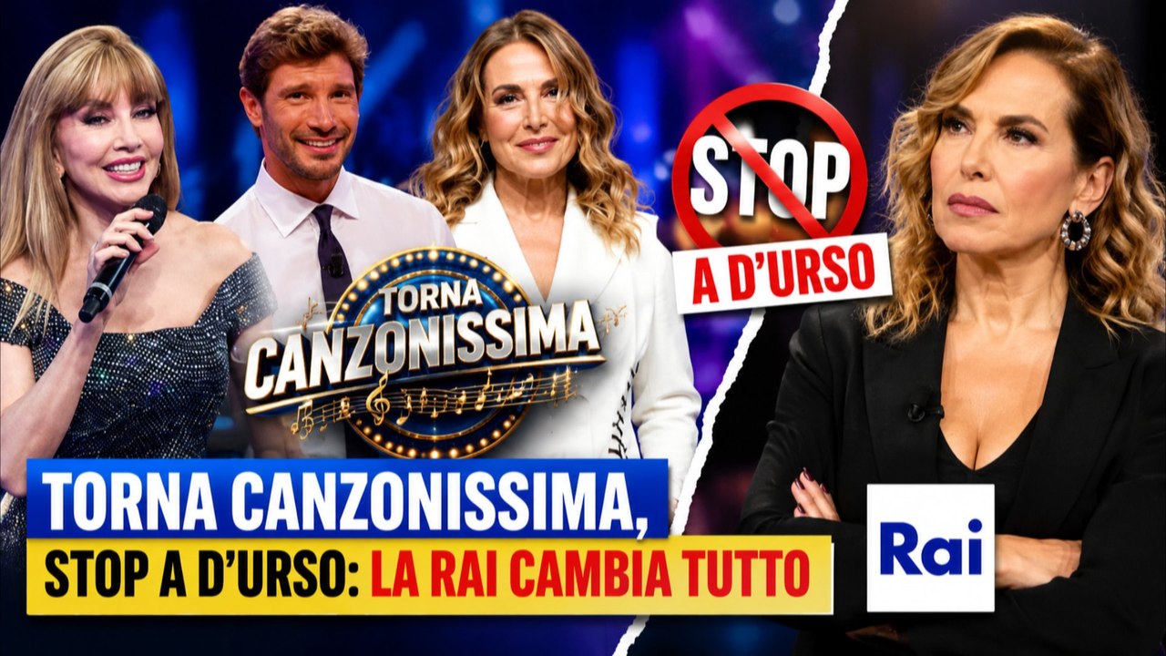 TORNA CANZONISSIMA, stop a D’Urso la Rai cambia tutto