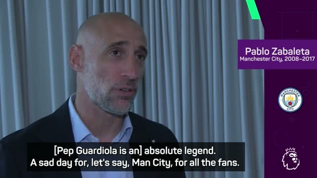 Pep Guardiola leaving Man City is a sad day for football - Zabaleta