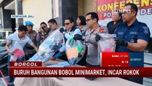 Buruh Bangunan di Denpasar Bobol Minimarket Lewat Plafon, Incar Rokok | BORGOL
