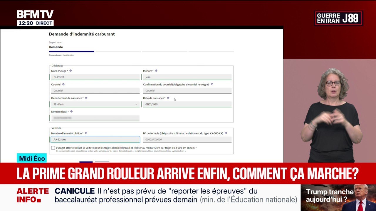 Aide "grands rouleurs": comment ça marche?