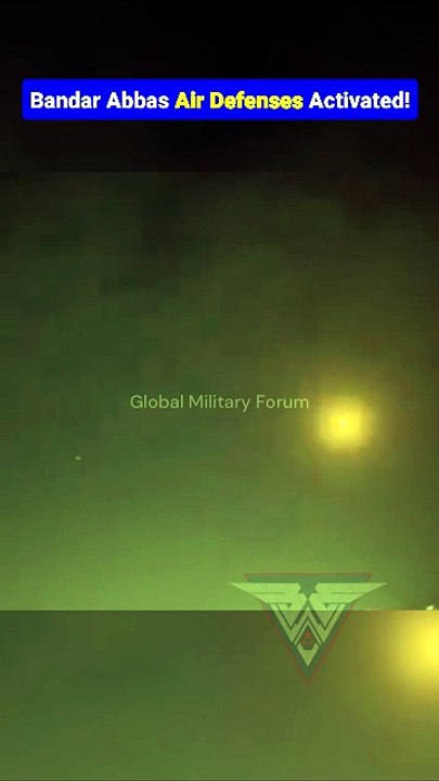 Iranian Air Defenses Open Fire Over Bandar Abbas